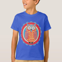 Cute Owl Hoo Hoo Bird Lover's Colorful T-shirt