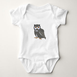Cute Owl Illustration Romper