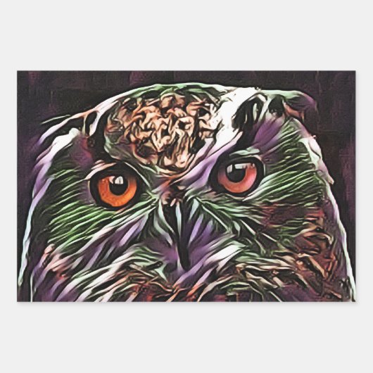 CUTE OWL INPAKPAPIER VEL (Voorkant)