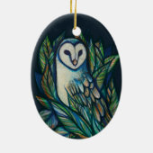 Cute Owl Keramisch Ornament (Achterkant)