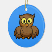 Cute owl keramisch ornament (Links)
