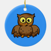 Cute owl keramisch ornament (Achterkant)