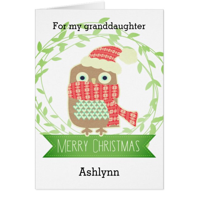 Cute Owl kerstkleindochter (Voorkant)