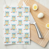 Cute Owl Kitchen Towel Theedoek (Quarter Fold)