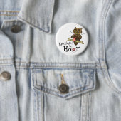 Cute Owl Knitting Button (In situ)