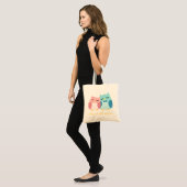 Cute owl koppel tote bag (Voorkant (model))
