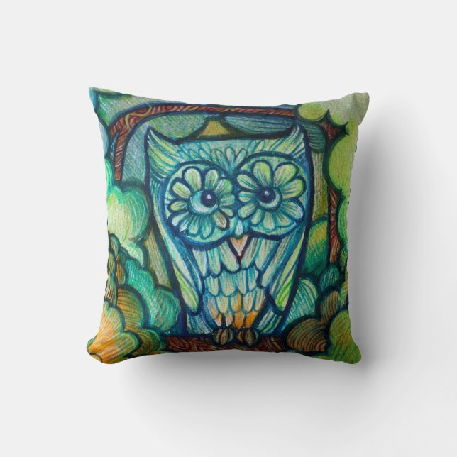 Cute Owl Kussen (Voorkant)