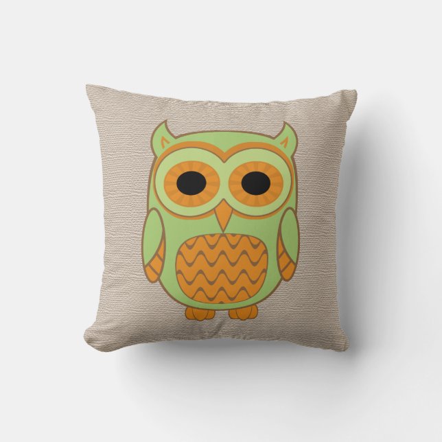 Cute Owl Kussen (Voorkant)