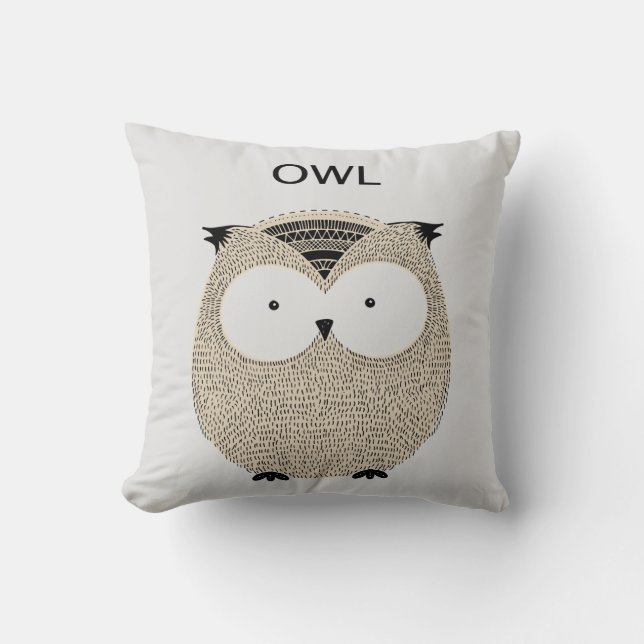 Cute Owl Kussen (Voorkant)