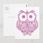 CUTE OWL LOVERS GIFT BRIEFKAART (Voorkant / Achterkant)