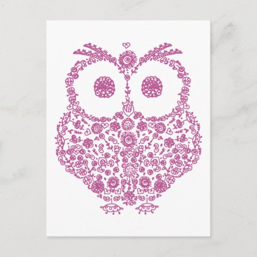 CUTE OWL LOVERS GIFT BRIEFKAART (Voorkant)