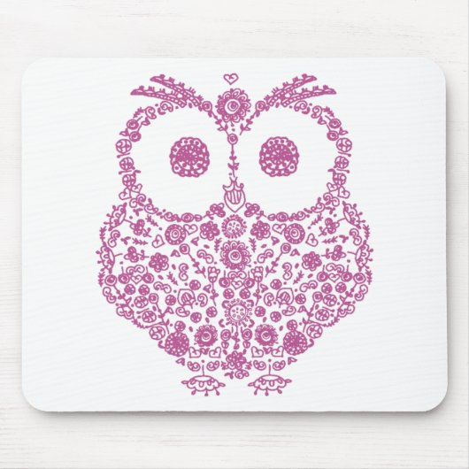 CUTE OWL LOVERS GIFT MUISMAT (Voorkant)