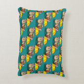 Cute Owl Lovers w/ Umbrella & Red Chocolate Box Accent Kussen (Achterkant (Verticaal))
