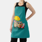 Cute Owl Lovers w/ Umbrella & Red Chocolate Box Schort (Insitu)