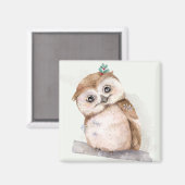 Cute Owl Magneet (Voorkant / Achterkant)