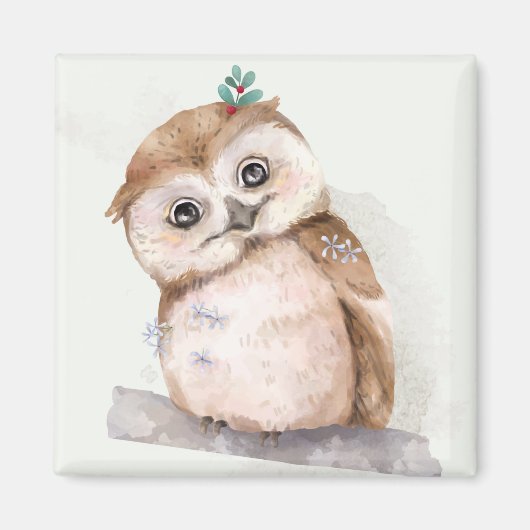 Cute Owl Magneet (Voorkant)