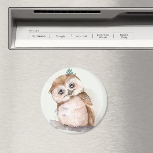 Cute Owl Magneet (Insitu (Vaatwasser))