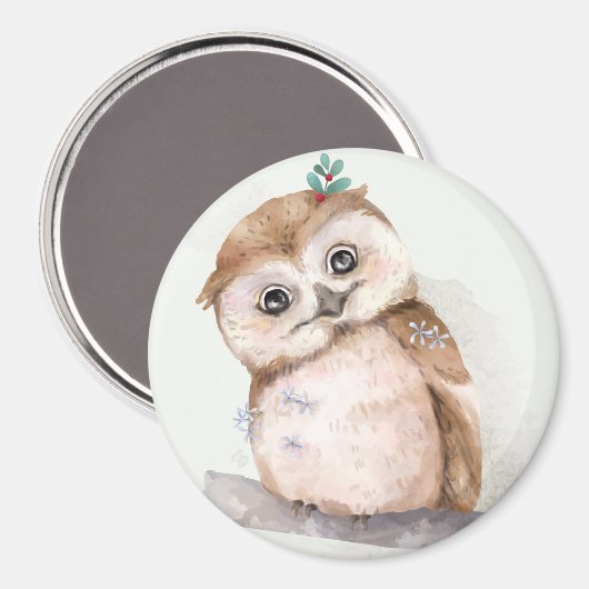 Cute Owl Magneet (Voorkant / Achterkant)