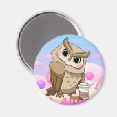 Cute Owl Magneet (Voorkant / Achterkant)