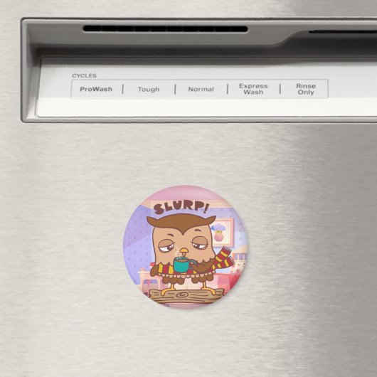 Cute Owl Magneet (Insitu (Vaatwasser))