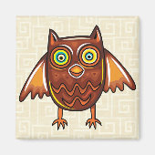 Cute Owl Magneet (Voorkant)