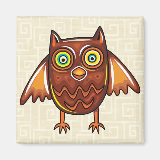 Cute Owl Magneet (Voorkant)
