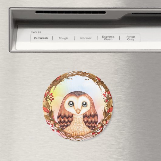 Cute Owl Magneet (Insitu (Vaatwasser))
