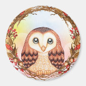 Cute Owl Magneet (Voorkant)