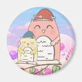 Cute Owl Magneet (Voorkant)