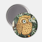 Cute Owl Magneet (Voorkant / Achterkant)