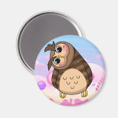 Cute Owl Magnet (Voorkant / Achterkant)