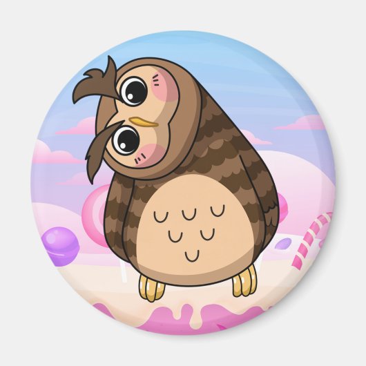 Cute Owl Magnet (Voorkant)