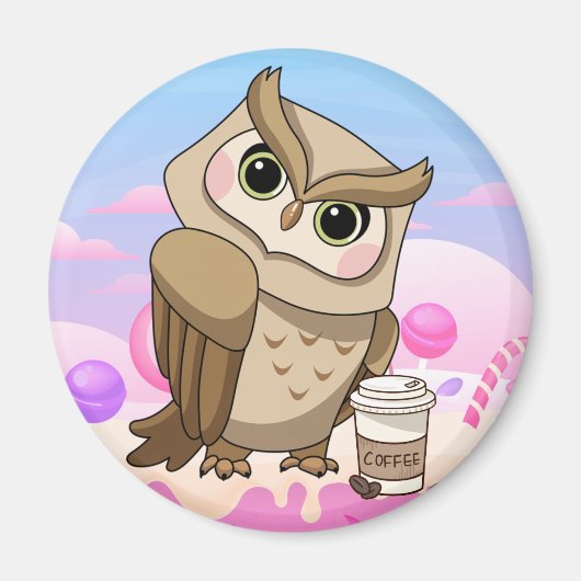 Cute Owl Magnet (Voorkant)