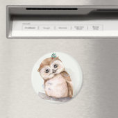 Cute Owl Magnet (Insitu (Vaatwasser))