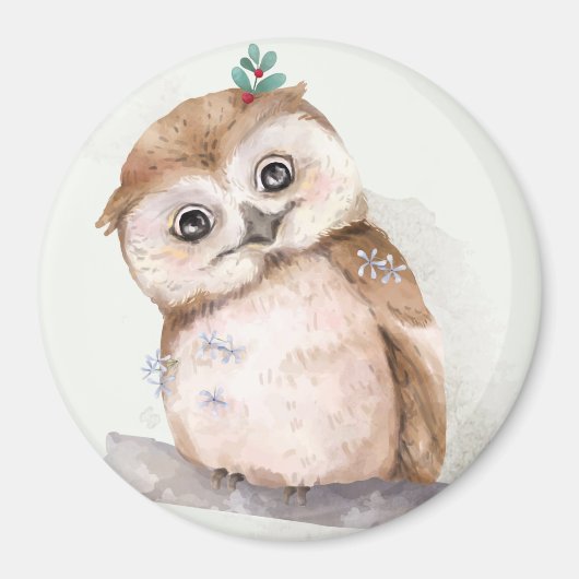 Cute Owl Magnet (Voorkant)