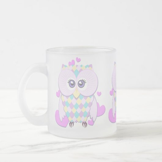 Cute Owl Matglas Koffiemok (Links)