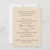 Cute owl, mortar, diploma Graduation Party Invite Kaart (Achterkant)