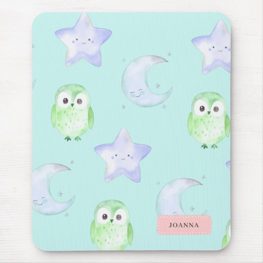 Cute Owl Muismat (Voorkant)
