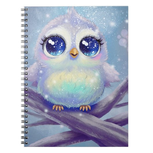 Cute Owl Notebook Notitieboek (Voorkant)