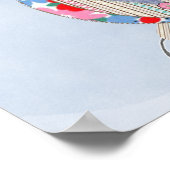 Cute Owl Nursery Afbeelding Print Cross Stitch loo (Hoek)