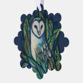 Cute Owl Ornament Kaart (Links)