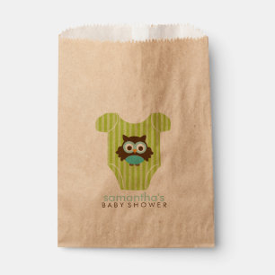 Cute Owl Outfit Boy Baby shower Bedankzakje