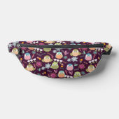 Cute Owl Paars Heuptasje (Liggend)