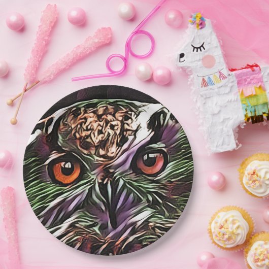 CUTE OWL PAPIEREN BORDJE (Feest)