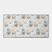 Cute Owl Pattern Bureaumat (Voorkant)