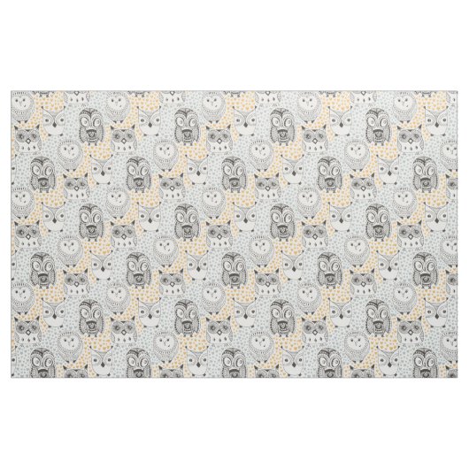 Cute Owl Pattern fabric Stof (Fat Quarter)