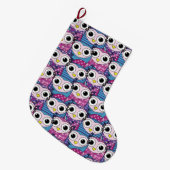 Cute Owl Pattern Grote Kerstsok (Voorkant (Hangend))