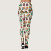 Cute Owl Pattern Leggings (Achterkant)