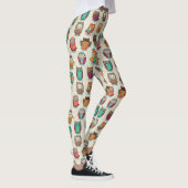 Cute Owl Pattern Leggings (Rechts)