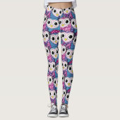 Cute Owl Pattern Leggings (Voorkant)